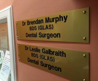 dentist names on the door