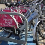 bikes at Partick station Glasgow West End